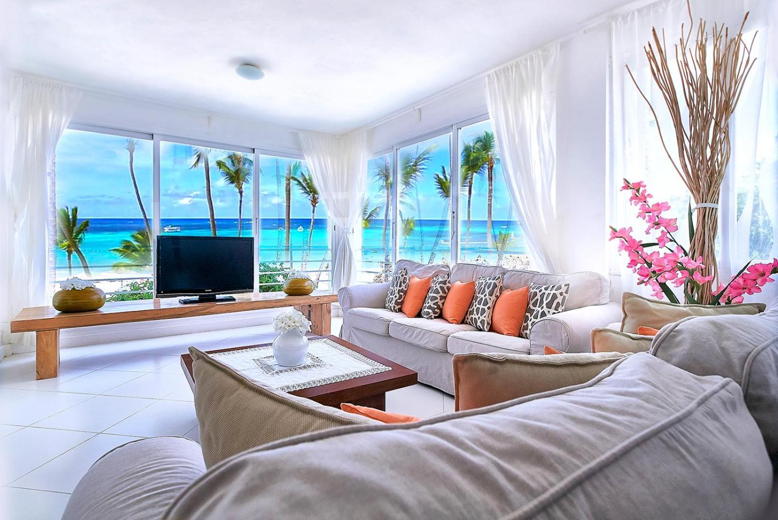 Prime Ocean View Punta Cana Apartments - 3-Bedroom Getaway With Private Terrace On Bavaro Beach Kültér fotó