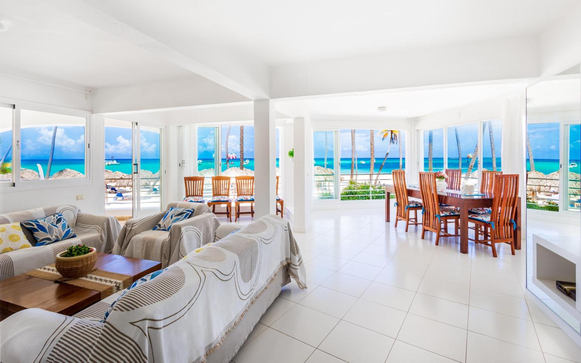 Prime Ocean View Punta Cana Apartments - 3-Bedroom Getaway With Private Terrace On Bavaro Beach Kültér fotó